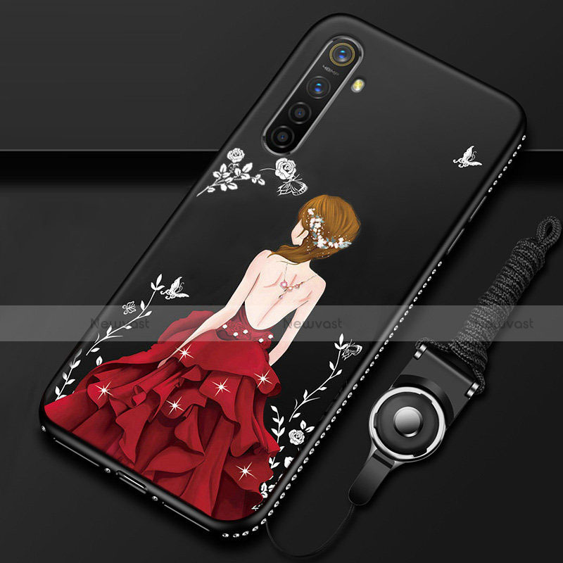 Silicone Candy Rubber Gel Dress Party Girl Soft Case Cover for Realme XT