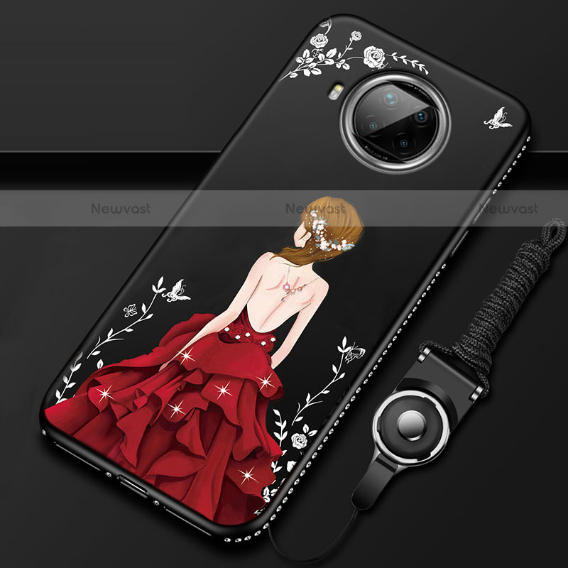 Silicone Candy Rubber Gel Dress Party Girl Soft Case Cover for Xiaomi Mi 10i 5G