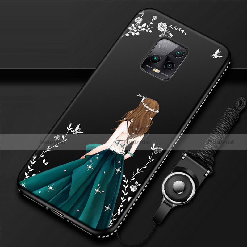 Silicone Candy Rubber Gel Dress Party Girl Soft Case Cover for Xiaomi Redmi 10X Pro 5G