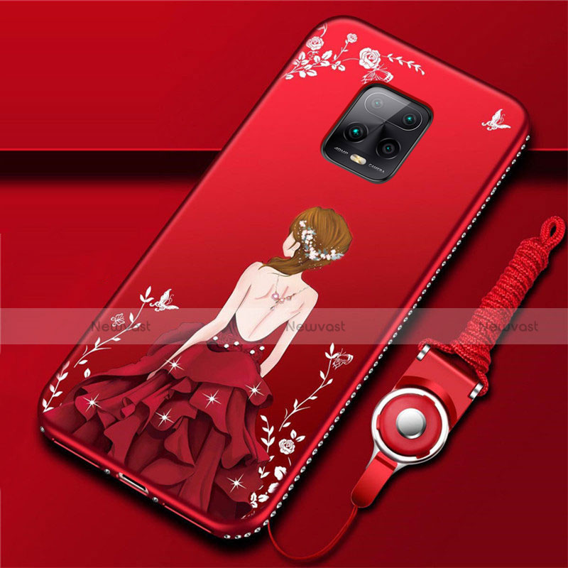 Silicone Candy Rubber Gel Dress Party Girl Soft Case Cover for Xiaomi Redmi 10X Pro 5G