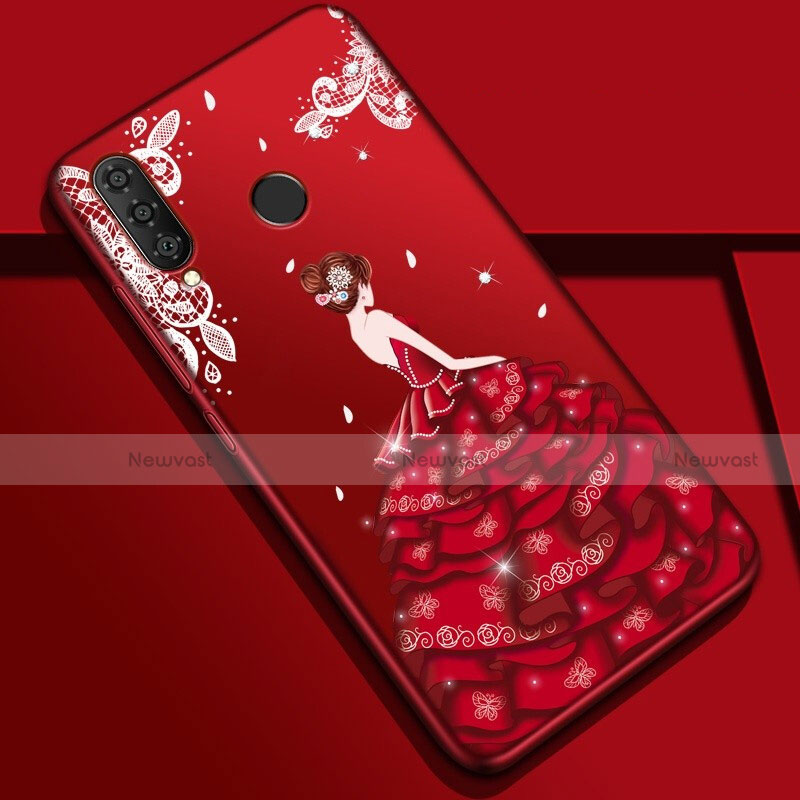 Silicone Candy Rubber Gel Dress Party Girl Soft Case Cover K03 for Huawei P30 Lite New Edition