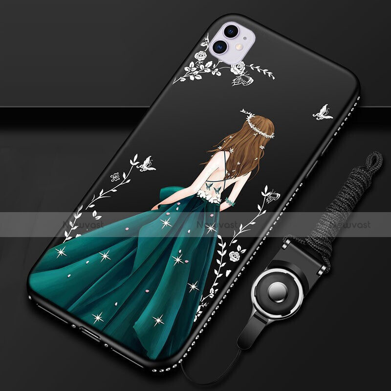 Silicone Candy Rubber Gel Dress Party Girl Soft Case Cover M01 for Apple iPhone 11