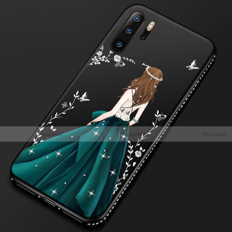 Silicone Candy Rubber Gel Dress Party Girl Soft Case Cover S01 for Huawei P30 Pro New Edition