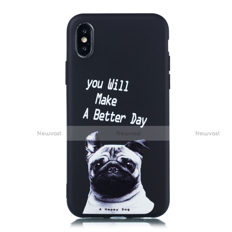 Silicone Candy Rubber Gel Fashionable Pattern Soft Case Cover for Apple iPhone Xs Max Mixed