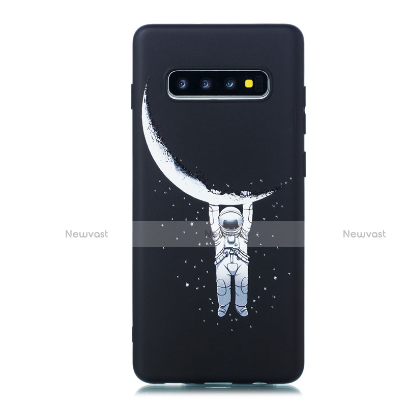 Silicone Candy Rubber Gel Fashionable Pattern Soft Case Cover for Samsung Galaxy S10 Black