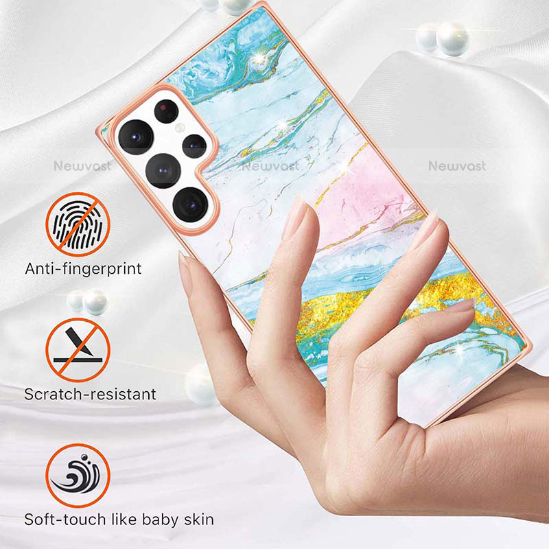 Silicone Candy Rubber Gel Fashionable Pattern Soft Case Cover for Samsung Galaxy S22 Ultra 5G