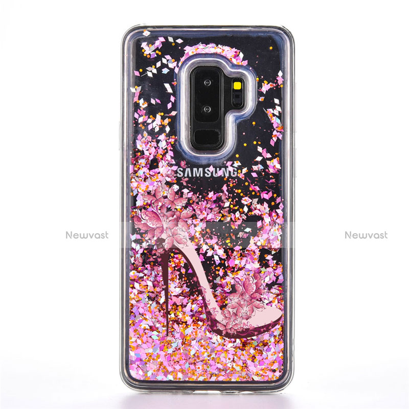 Silicone Candy Rubber Gel Fashionable Pattern Soft Case Cover K01 for Samsung Galaxy S9 Plus Rose Gold