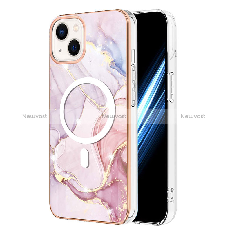Silicone Candy Rubber Gel Fashionable Pattern Soft Case Cover Mag-Safe Magnetic for Apple iPhone 15