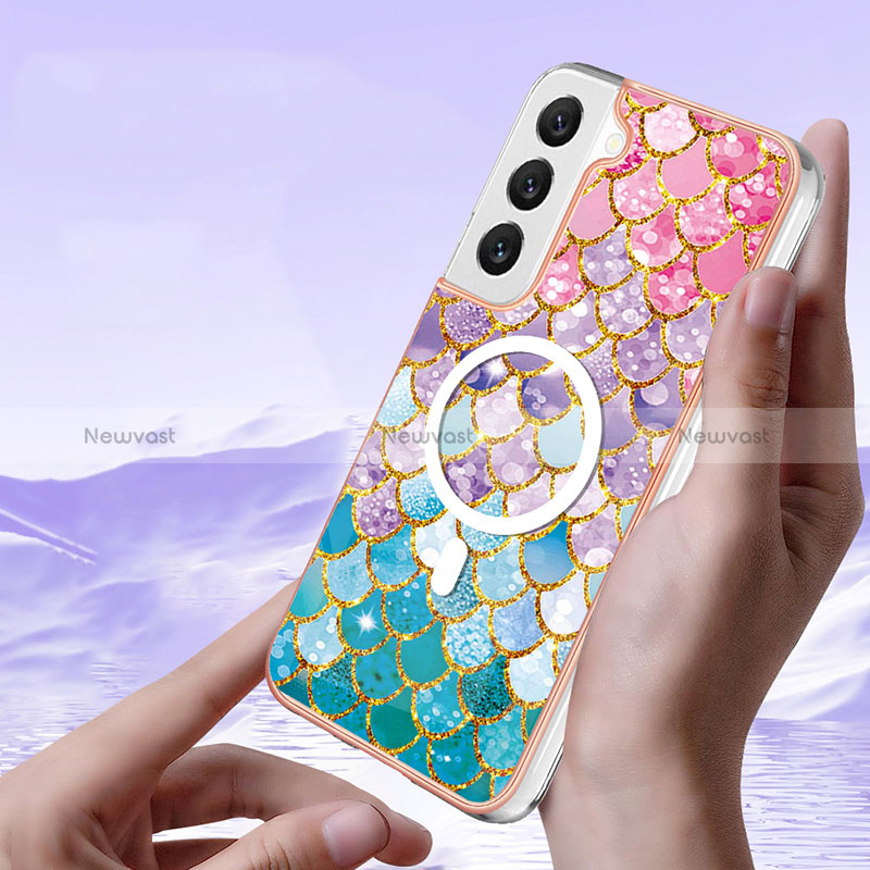 Silicone Candy Rubber Gel Fashionable Pattern Soft Case Cover Mag-Safe Magnetic for Samsung Galaxy S24 5G