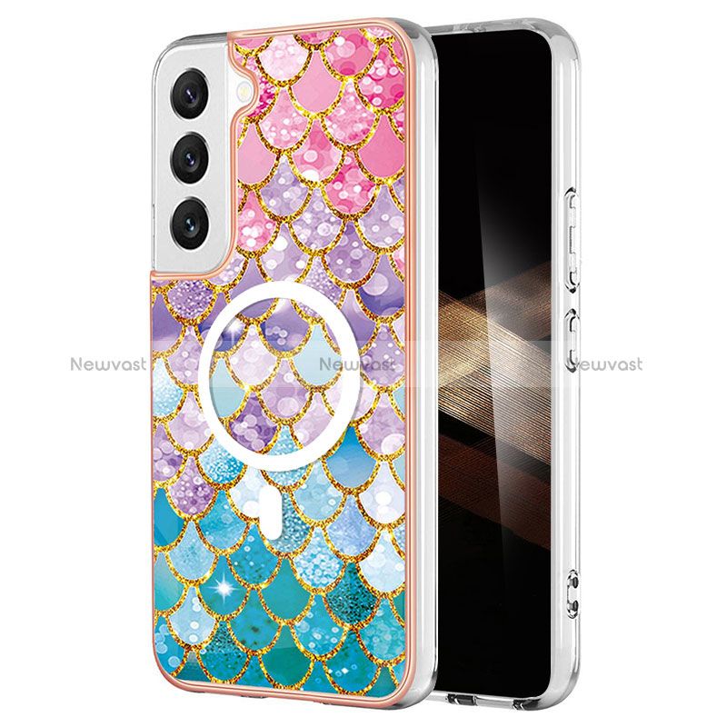 Silicone Candy Rubber Gel Fashionable Pattern Soft Case Cover Mag-Safe Magnetic for Samsung Galaxy S24 Plus 5G