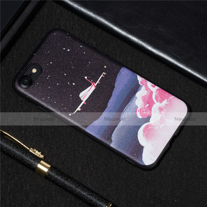 Silicone Candy Rubber Gel Fashionable Pattern Soft Case Cover S01 for Apple iPhone 7