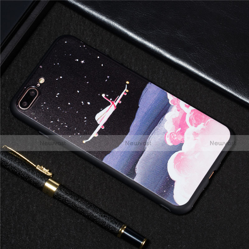 Silicone Candy Rubber Gel Fashionable Pattern Soft Case Cover S01 for Apple iPhone 8 Plus