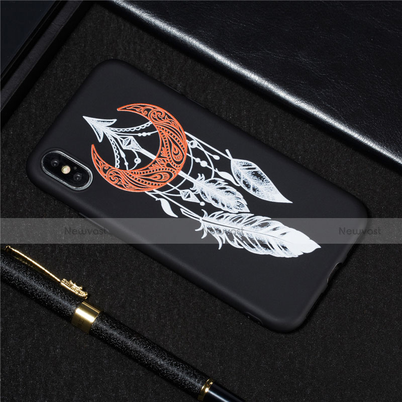 Silicone Candy Rubber Gel Fashionable Pattern Soft Case Cover S01 for Apple iPhone Xs