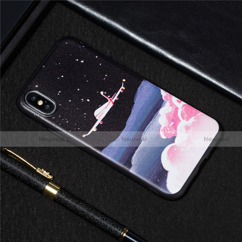 Silicone Candy Rubber Gel Fashionable Pattern Soft Case Cover S01 for Apple iPhone Xs