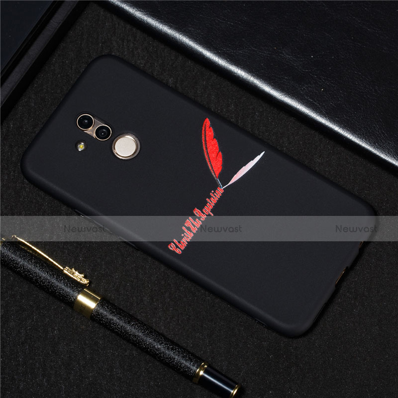 Silicone Candy Rubber Gel Fashionable Pattern Soft Case Cover S01 for Huawei Mate 20 Lite