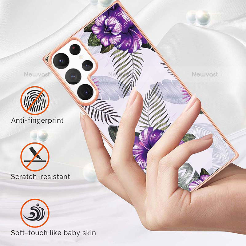 Silicone Candy Rubber Gel Fashionable Pattern Soft Case Cover S01 for Samsung Galaxy S22 Ultra 5G