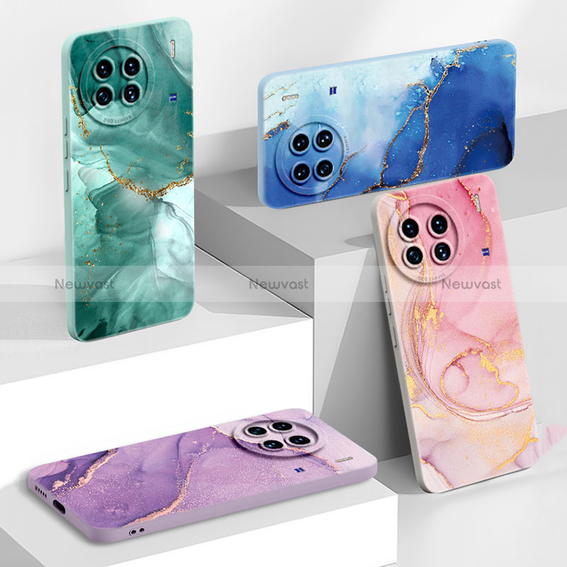 Silicone Candy Rubber Gel Fashionable Pattern Soft Case Cover S01 for Vivo X90 5G