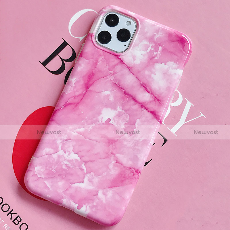 Silicone Candy Rubber Gel Fashionable Pattern Soft Case Cover S02 for Apple iPhone 11 Pro Pink