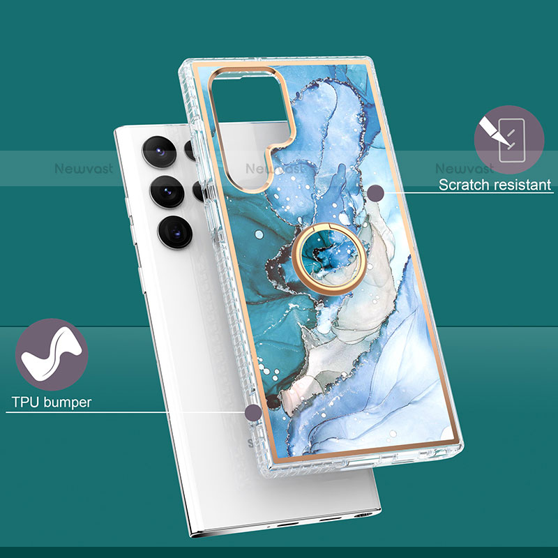 Silicone Candy Rubber Gel Fashionable Pattern Soft Case Cover S02 for Samsung Galaxy S22 Ultra 5G