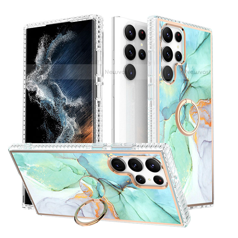 Silicone Candy Rubber Gel Fashionable Pattern Soft Case Cover S02 for Samsung Galaxy S22 Ultra 5G