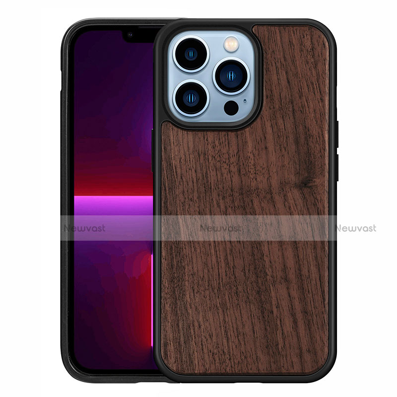 Silicone Candy Rubber Gel Fashionable Pattern Soft Case Cover S03 for Apple iPhone 13 Pro Max Brown