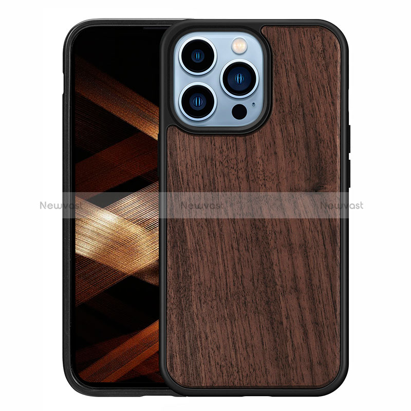 Silicone Candy Rubber Gel Fashionable Pattern Soft Case Cover S03 for Apple iPhone 14 Pro Max Brown
