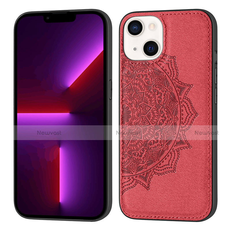 Silicone Candy Rubber Gel Fashionable Pattern Soft Case Cover S04 for Apple iPhone 14 Plus Red