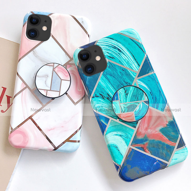 Silicone Candy Rubber Gel Fashionable Pattern Soft Case Cover S06 for Apple iPhone 11