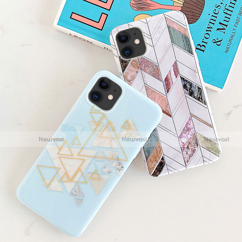 Silicone Candy Rubber Gel Fashionable Pattern Soft Case Cover S07 for Apple iPhone 11