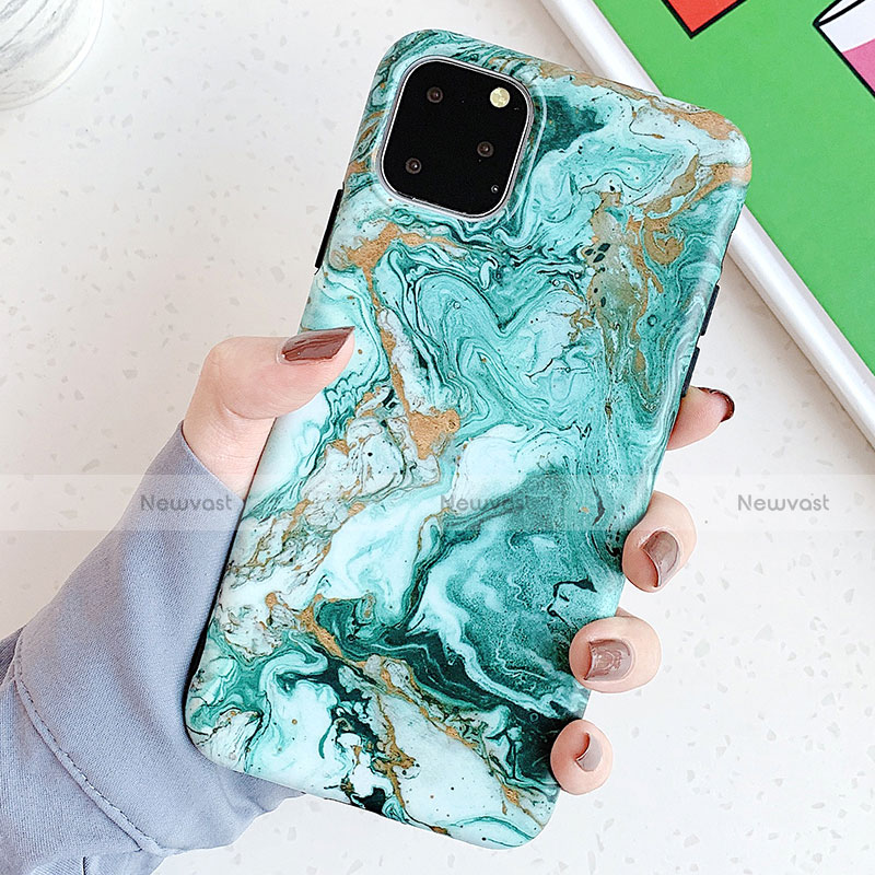 Silicone Candy Rubber Gel Fashionable Pattern Soft Case Cover S11 for Apple iPhone 11 Pro Green