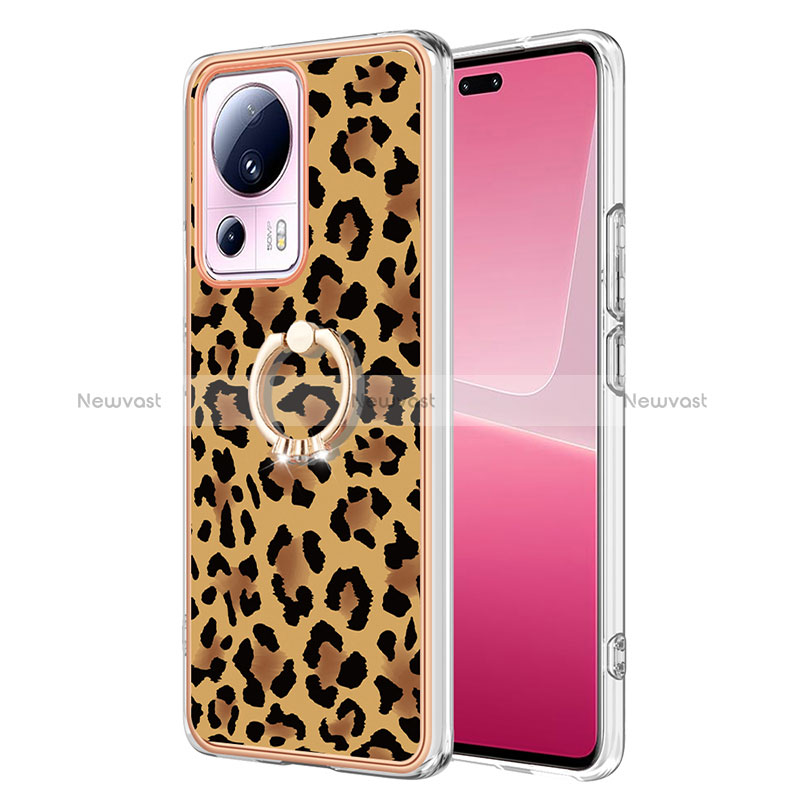 Silicone Candy Rubber Gel Fashionable Pattern Soft Case Cover with Finger Ring Stand YB2 for Xiaomi Mi 12 Lite NE 5G