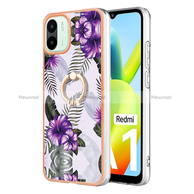 Silicone Candy Rubber Gel Fashionable Pattern Soft Case Cover with Finger Ring Stand YB3 for Xiaomi Redmi A1