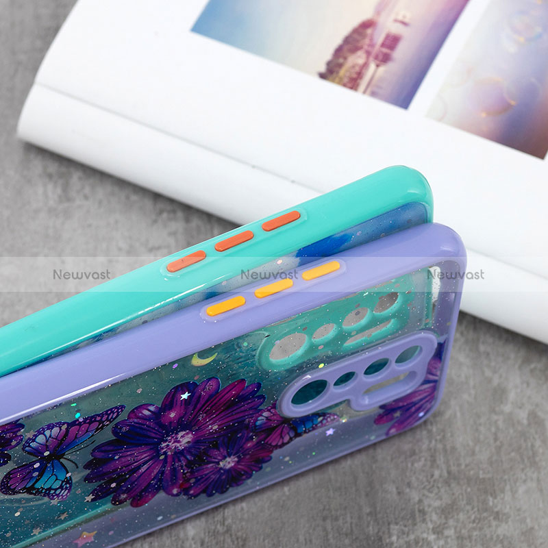 Silicone Candy Rubber Gel Fashionable Pattern Soft Case Cover with Lanyard Strap Y01X for Xiaomi Redmi 9