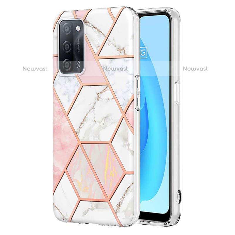 Silicone Candy Rubber Gel Fashionable Pattern Soft Case Cover Y01B for Oppo A55 5G
