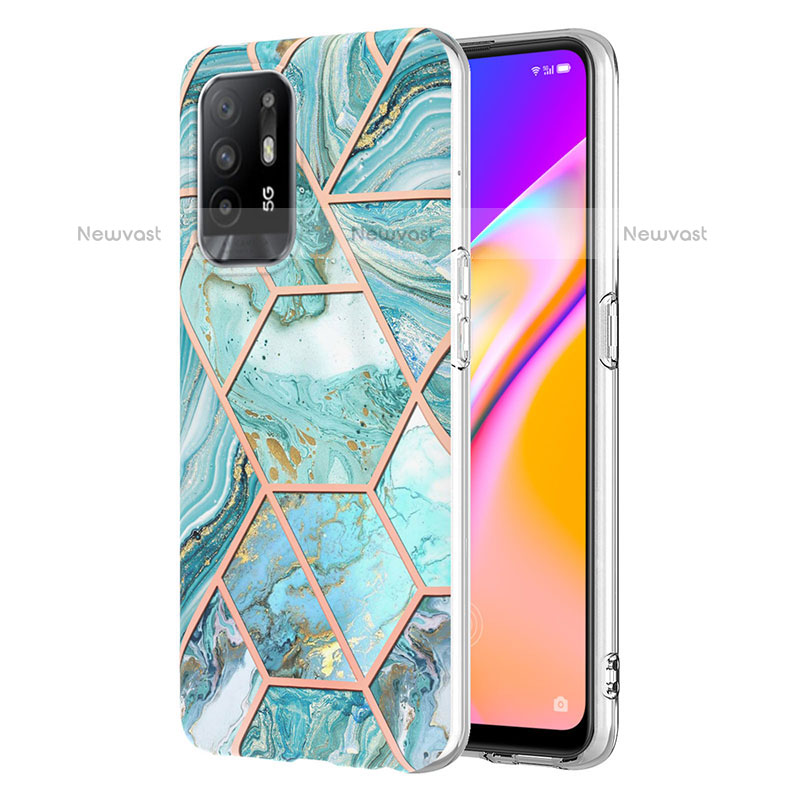 Silicone Candy Rubber Gel Fashionable Pattern Soft Case Cover Y01B for Oppo A94 5G