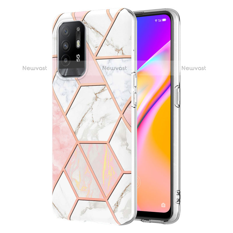 Silicone Candy Rubber Gel Fashionable Pattern Soft Case Cover Y01B for Oppo A95 5G