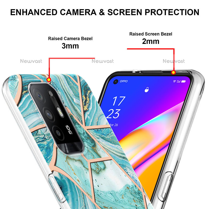 Silicone Candy Rubber Gel Fashionable Pattern Soft Case Cover Y01B for Oppo F19 Pro+ Plus 5G