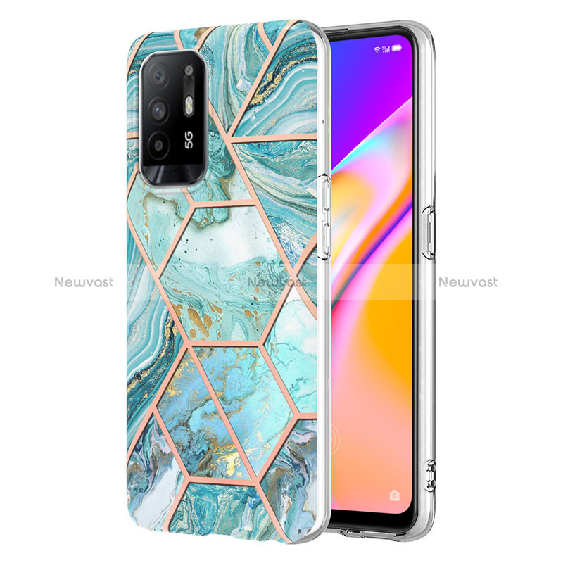 Silicone Candy Rubber Gel Fashionable Pattern Soft Case Cover Y01B for Oppo Reno5 Z 5G