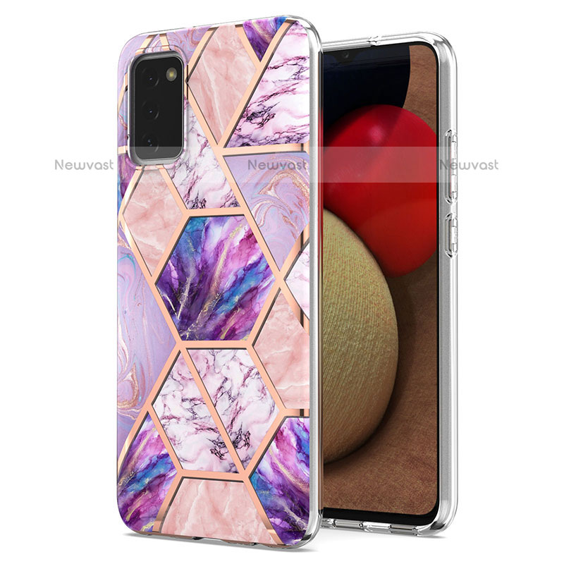 Silicone Candy Rubber Gel Fashionable Pattern Soft Case Cover Y01B for Samsung Galaxy A02s