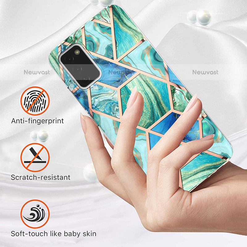 Silicone Candy Rubber Gel Fashionable Pattern Soft Case Cover Y01B for Samsung Galaxy A02s