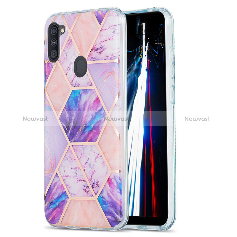 Silicone Candy Rubber Gel Fashionable Pattern Soft Case Cover Y01B for Samsung Galaxy A11