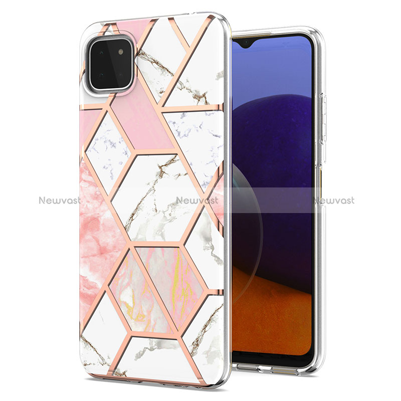 Silicone Candy Rubber Gel Fashionable Pattern Soft Case Cover Y01B for Samsung Galaxy A22 5G
