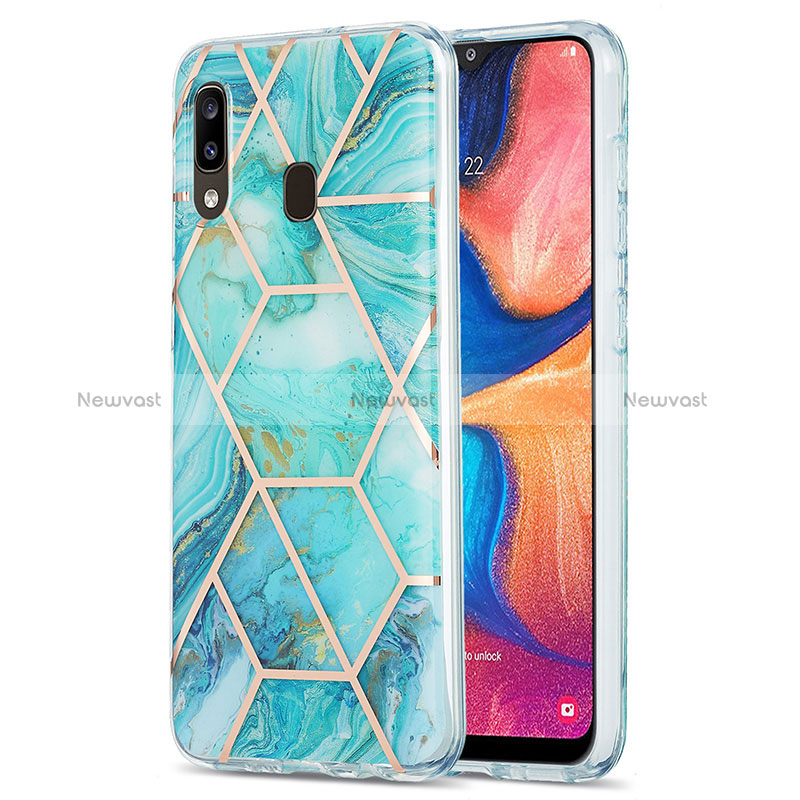 Silicone Candy Rubber Gel Fashionable Pattern Soft Case Cover Y01B for Samsung Galaxy A30