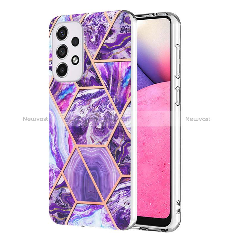 Silicone Candy Rubber Gel Fashionable Pattern Soft Case Cover Y01B for Samsung Galaxy A33 5G