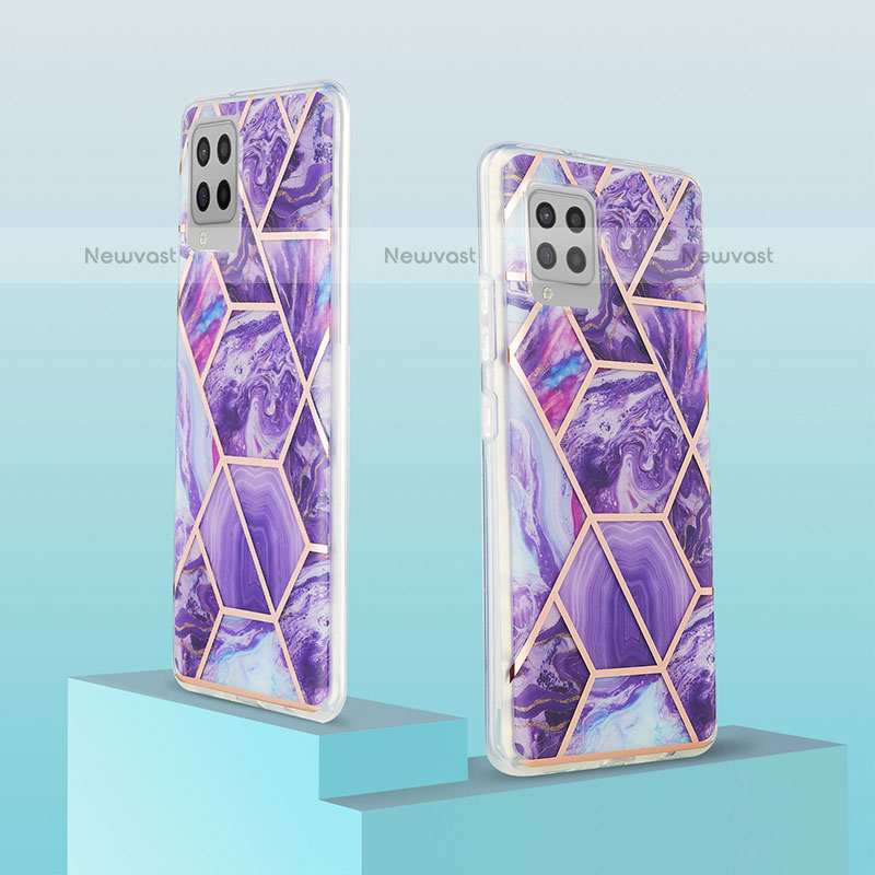 Silicone Candy Rubber Gel Fashionable Pattern Soft Case Cover Y01B for Samsung Galaxy A42 5G