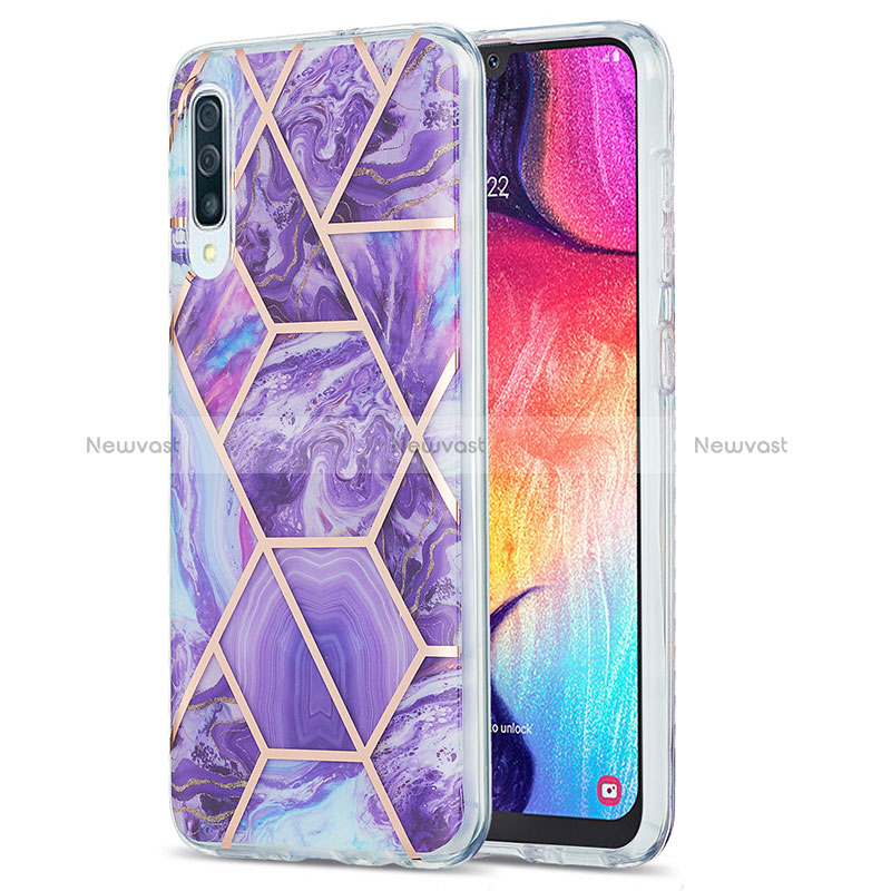 Silicone Candy Rubber Gel Fashionable Pattern Soft Case Cover Y01B for Samsung Galaxy A50