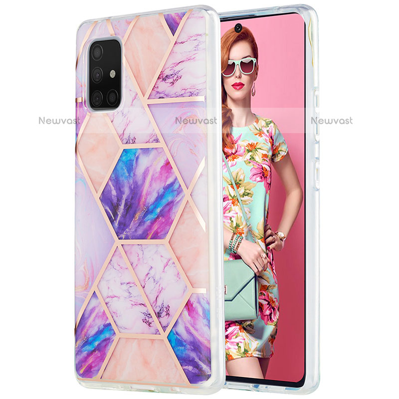 Silicone Candy Rubber Gel Fashionable Pattern Soft Case Cover Y01B for Samsung Galaxy A71 4G A715