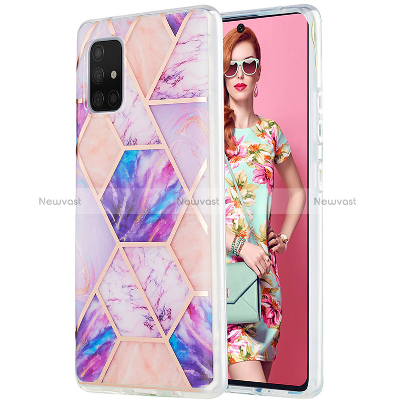 Silicone Candy Rubber Gel Fashionable Pattern Soft Case Cover Y01B for Samsung Galaxy A71 5G