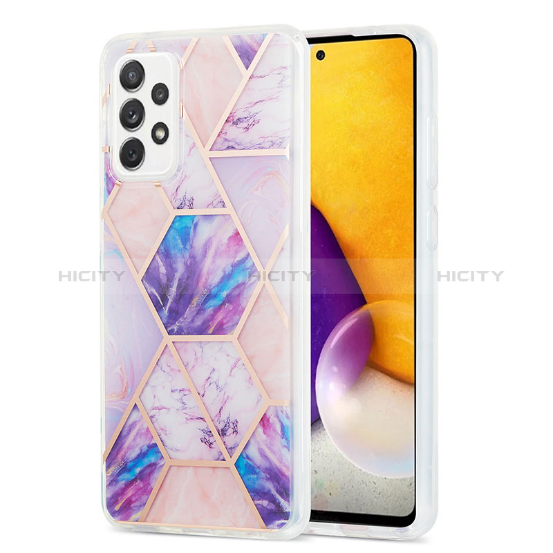 Silicone Candy Rubber Gel Fashionable Pattern Soft Case Cover Y01B for Samsung Galaxy A72 5G