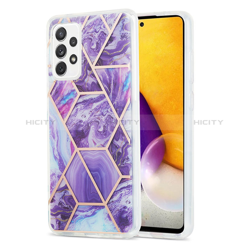 Silicone Candy Rubber Gel Fashionable Pattern Soft Case Cover Y01B for Samsung Galaxy A72 5G